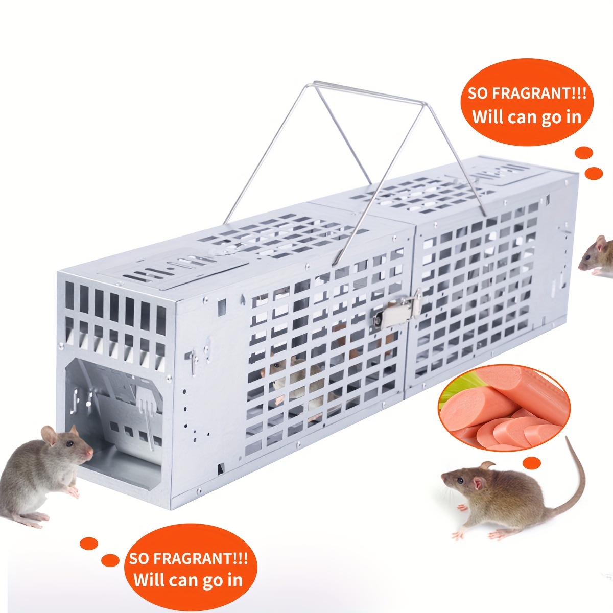 Bait Cage - Secures Bait to the Trap. Kill Rats the First Time!