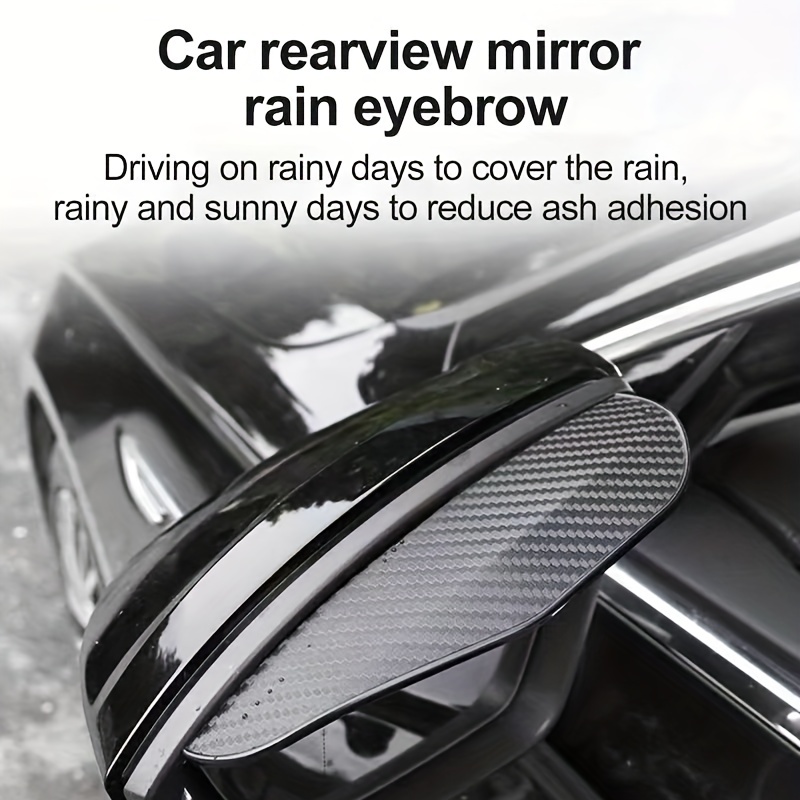 2Pcs Universal Car Rearview Mirror Rain Eyebrow Auto Car Rear