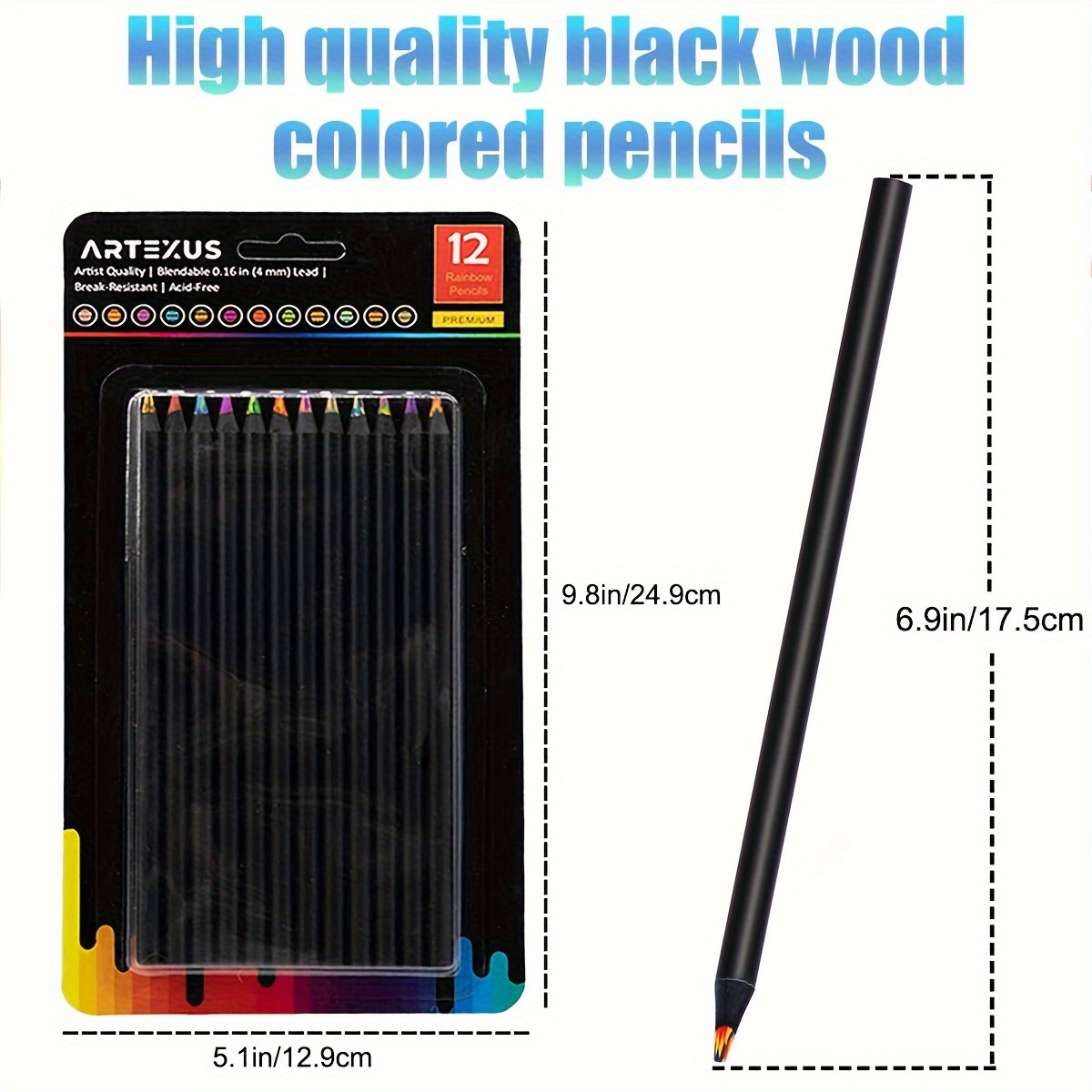 Rainbow Pencils Multi Colored Pencils For Adult Coloring - Temu
