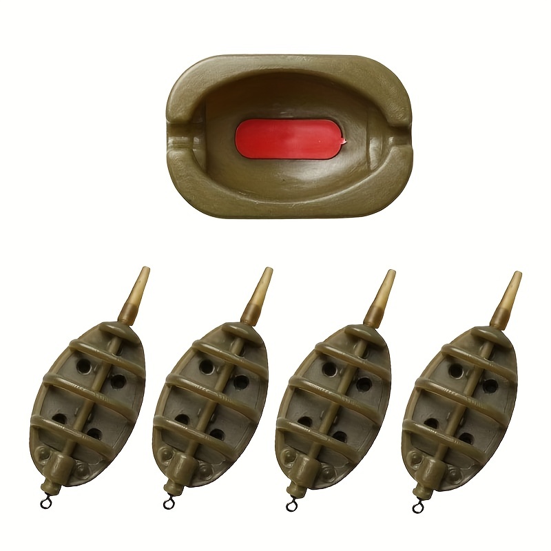 

4-piece Inline Method Feeder Set With Rubber Mould - Essential Carp Fishing Tackle And Accessories For Successful Fishing