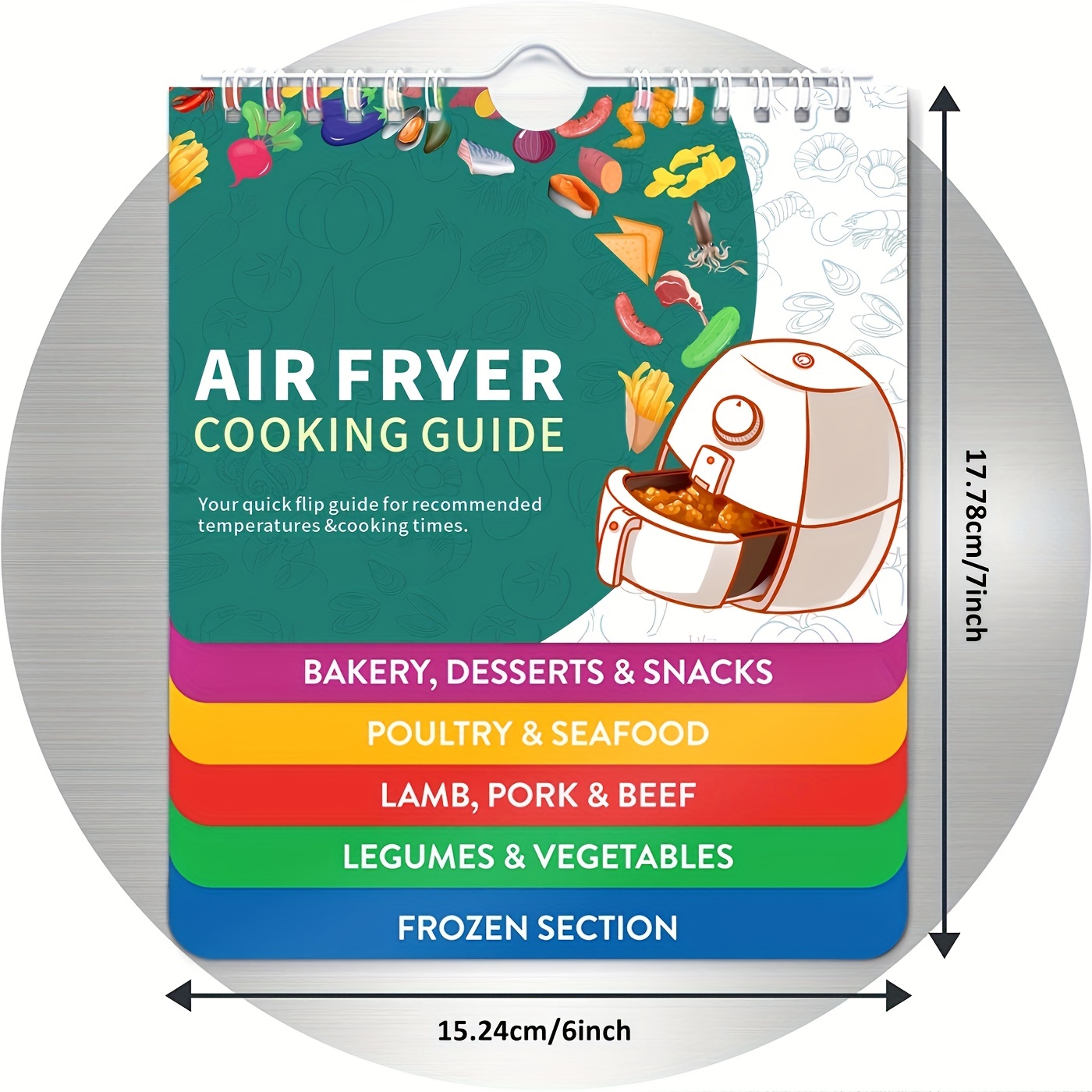 Air Fryer Cheat Sheet Magnets for Fridge Cooking Guide Booklet Cooking  Times Chart Cookbooks Instant Air Fryer Accessories - AliExpress