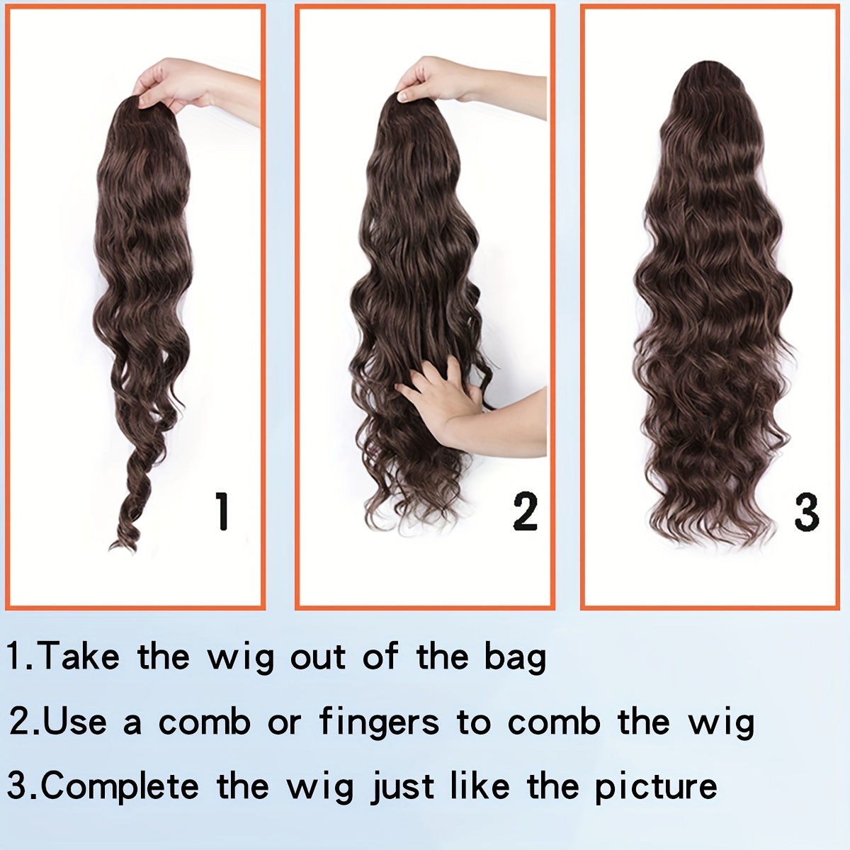 Long Straight Drawstring Ponytail Extensions