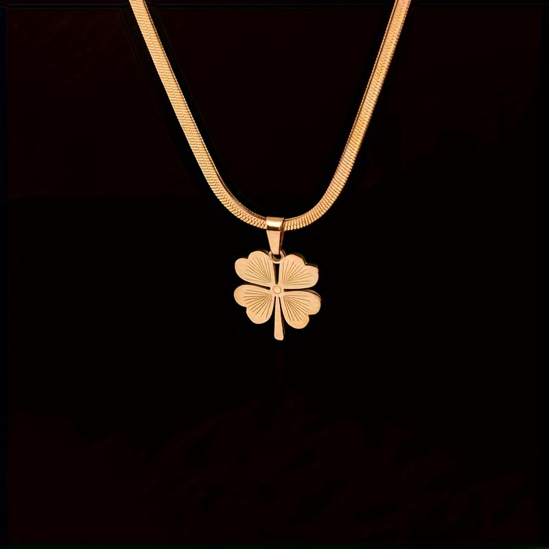 Four leaf clover on sale necklace for guys