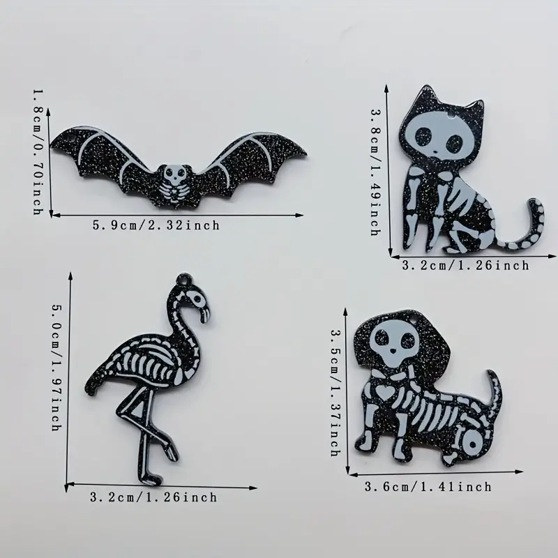 8 Stück Halloween anhänger Schwarze Fledermaus Hund Katze - Temu Germany