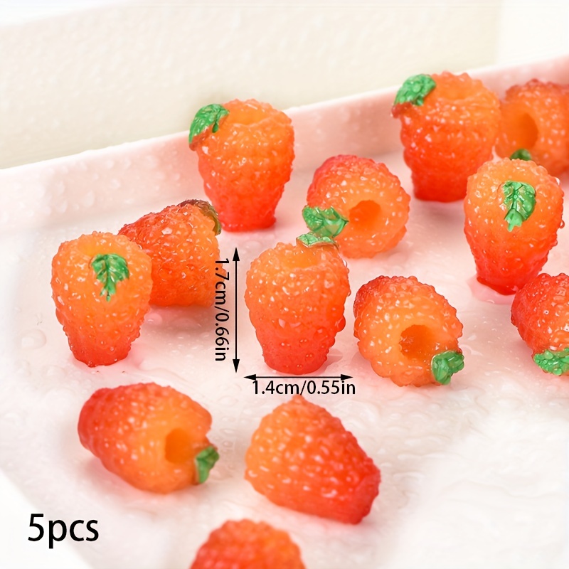 Simulation Small Fruit Micro Landscape Resin Decoration - Temu