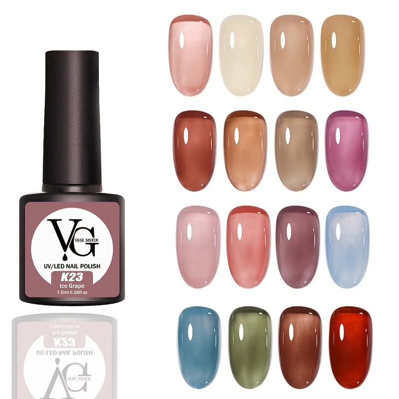 Nail Gel Polish Uv Gel Nail Jelly Color Transparent Fresh Colors Different  Layers Different Effect Nail Art Design Products Manicure Tools | Free  Shipping For New Users | Temu