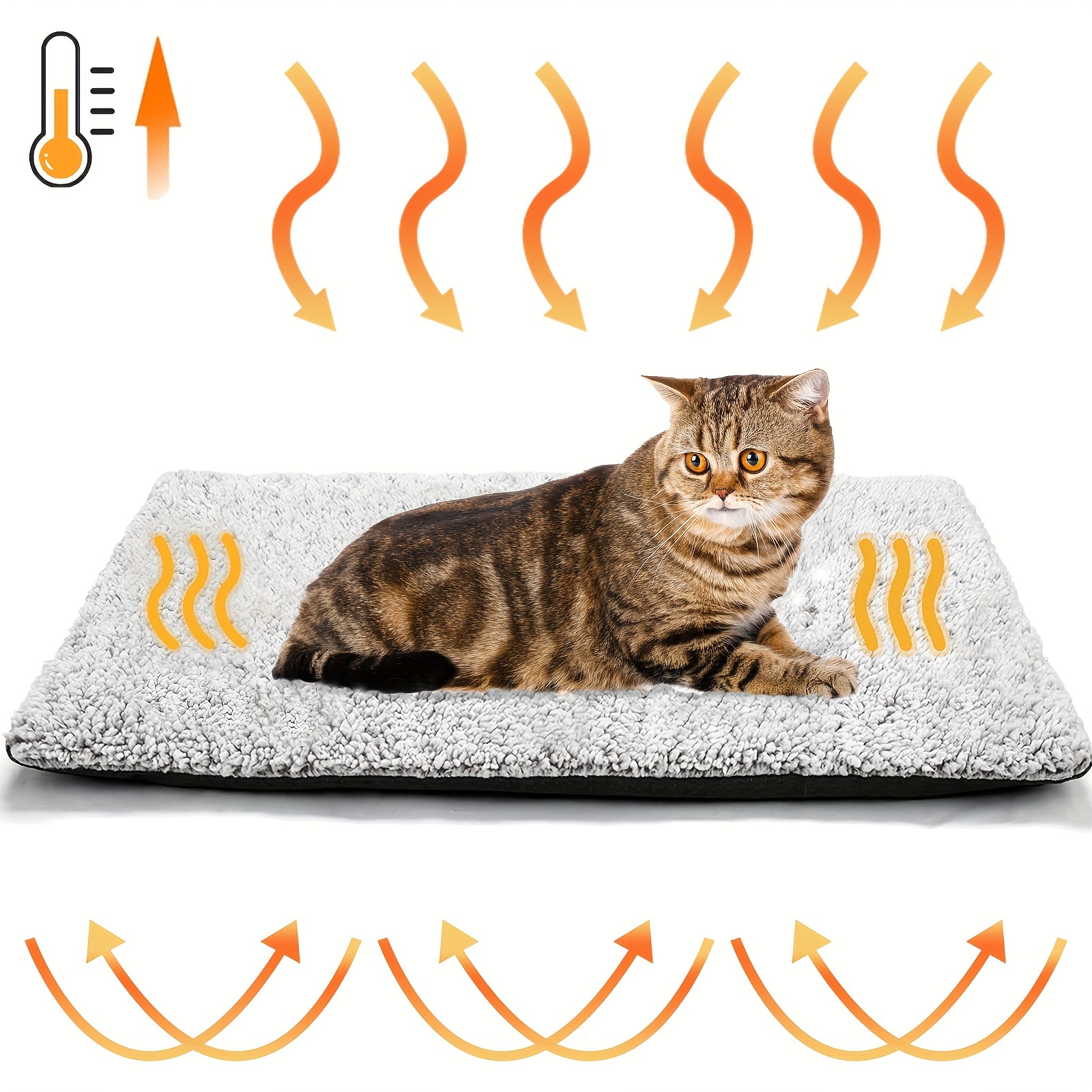 

Self-warming Cat Bed For Indoor Cats & Small Dogs, Washable And Reflects Body Heat Reflective Bed Mat