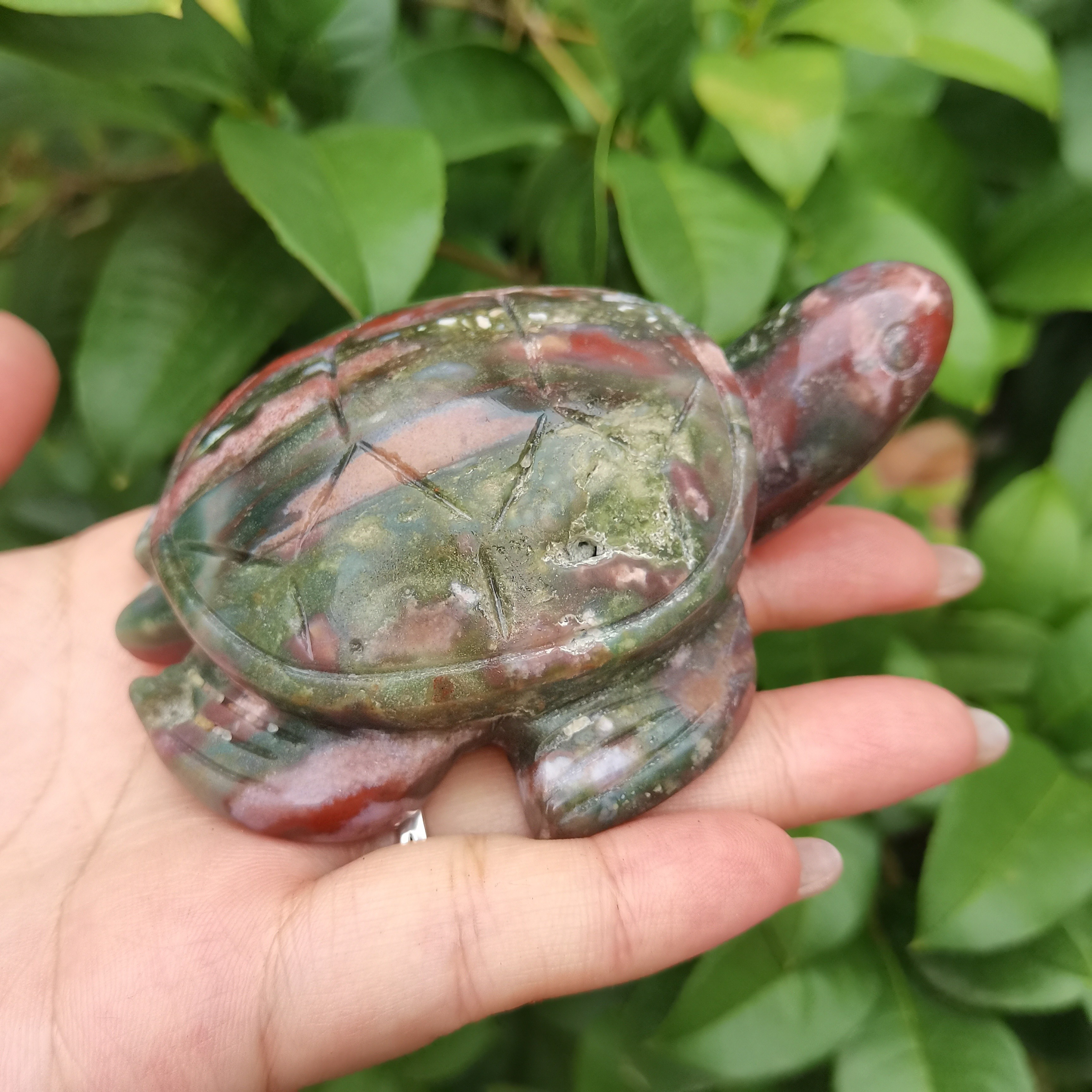 Mini Crystal Carving Turtle Ornament for Decoration