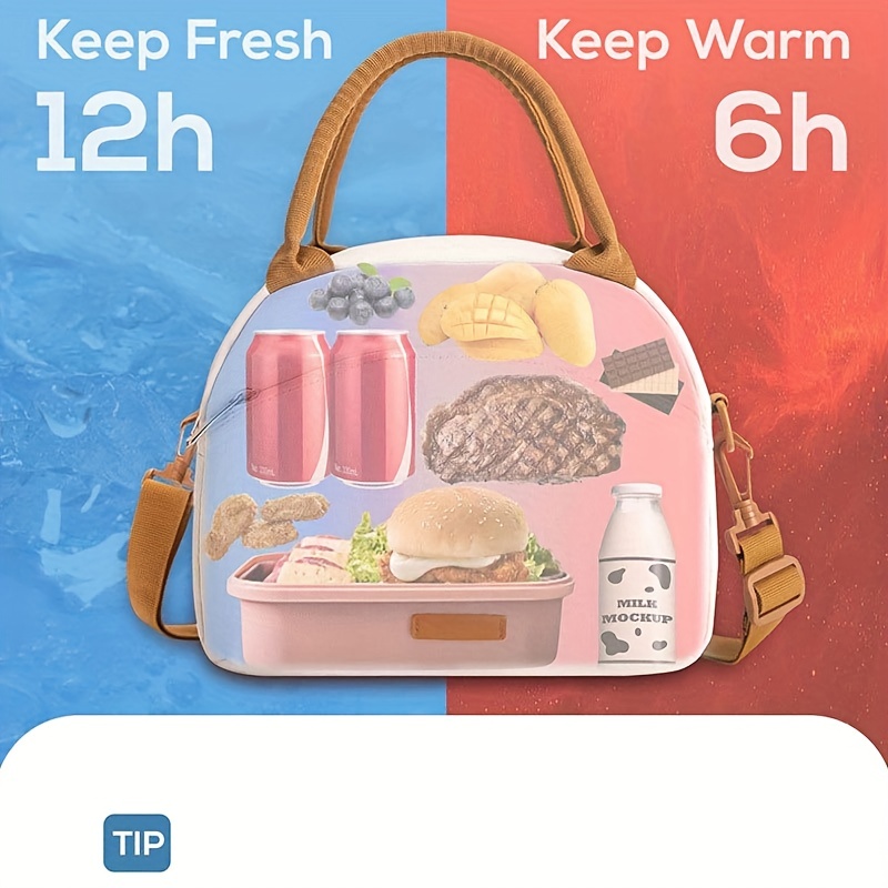 Bolsa de almuerzo portátil para el trabajo, bolsa térmica de comida,  duradera, aislante, organizador de paquetes de hielo, cesta de Picnic,  bolsas ecológicas - AliExpress