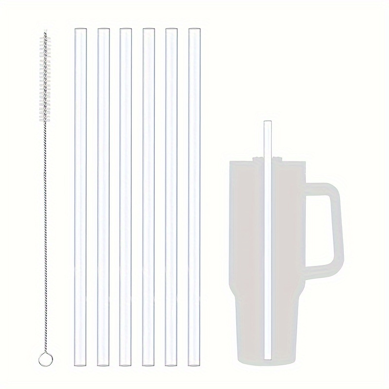 Straw, Replacement Straw For Stanley Cup Tumbler, Reusable Straw With  Cleaning Brush, Plastic Straw, Clear Straw, Straw For Festival Party  Wedding Cocktail Bar Beach, Kitchen Utensils, Chrismas Party Supplies -  Temu United