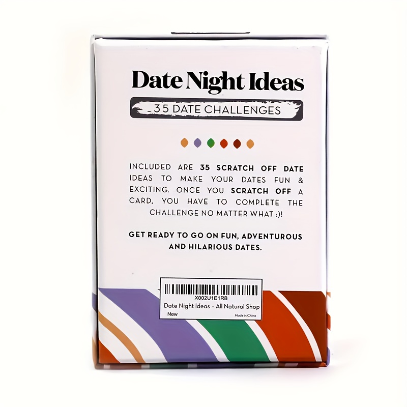 Romantic Couples Gift - Fun & Adventurous Date Night Box - Scratch Off Card  Game with Exciting Date Ideas for Couple: Girlfriend, Boyfriend, Newlywed,  Wife or Husband. 
