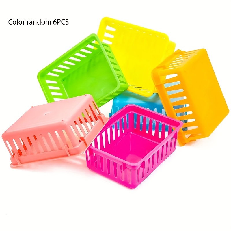 Small Storage Bins Case Mini Cute Foldable Fabric Storage Basket Box Home Decor Toy Organizer Hamper for Baby,Kids,Pets,Office, Makeup, Keys (4pcs)