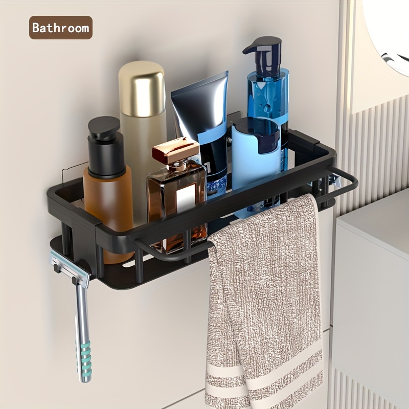 KINCMAX Set 2 Repisas para Regadera para Baño - Repisa con Adhesivo sin  Taladro para Cocina o Baño - Estante Negro Organizador para Interior de  Regadera con Ganchos para Accesorios : 