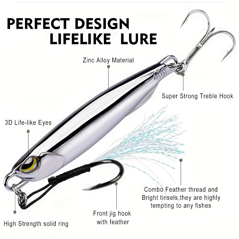 Treble with Feather Two Hook Tackle Crank Baits 2023 Sea fishing