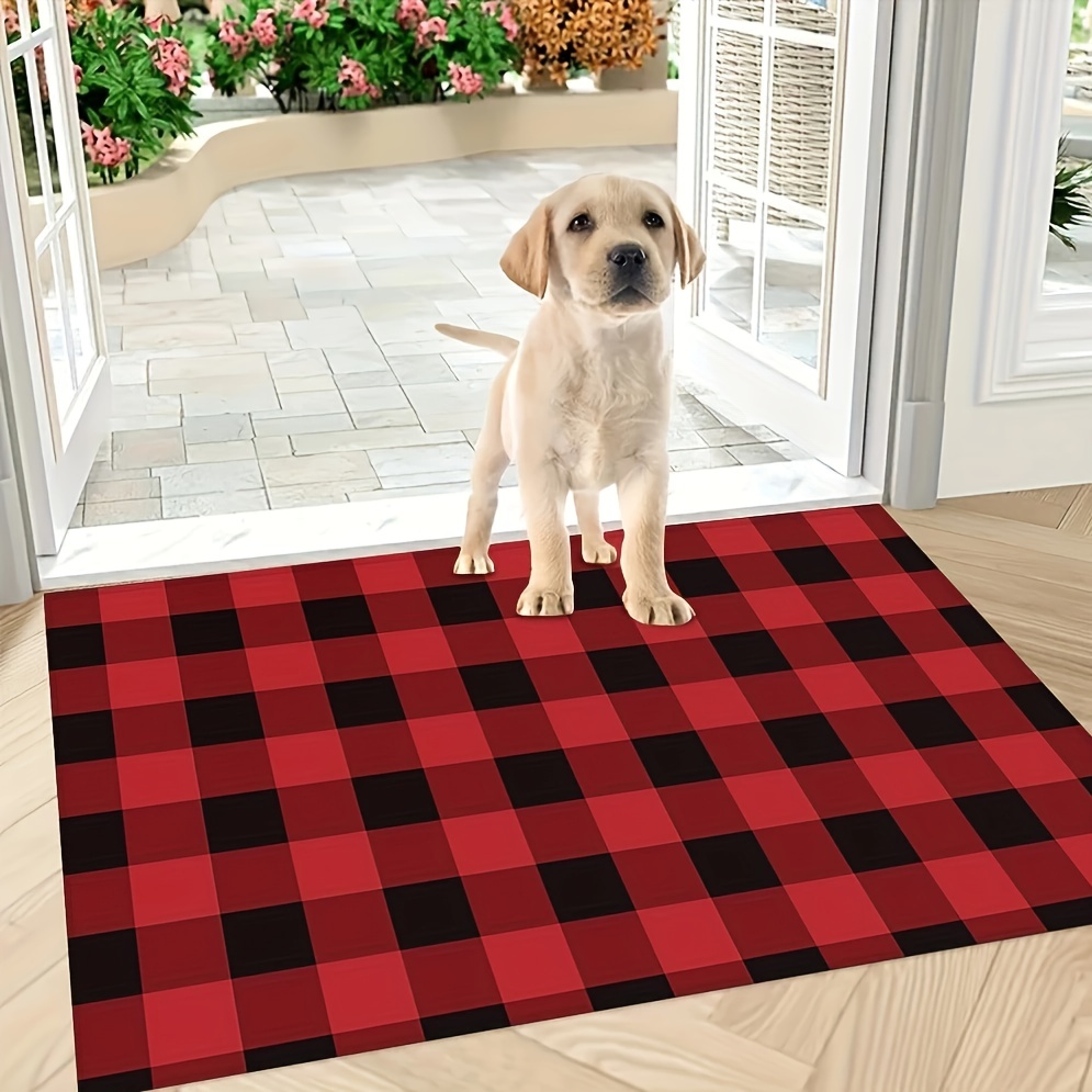 Buffalo Plaid Rug, Outdoor Rug Front Door Decorative Mat, Hand-woven  Foldable Rug For Layered Door Mats Washable Carpet For Front Porch, Entryway,  Farmhouse - Temu