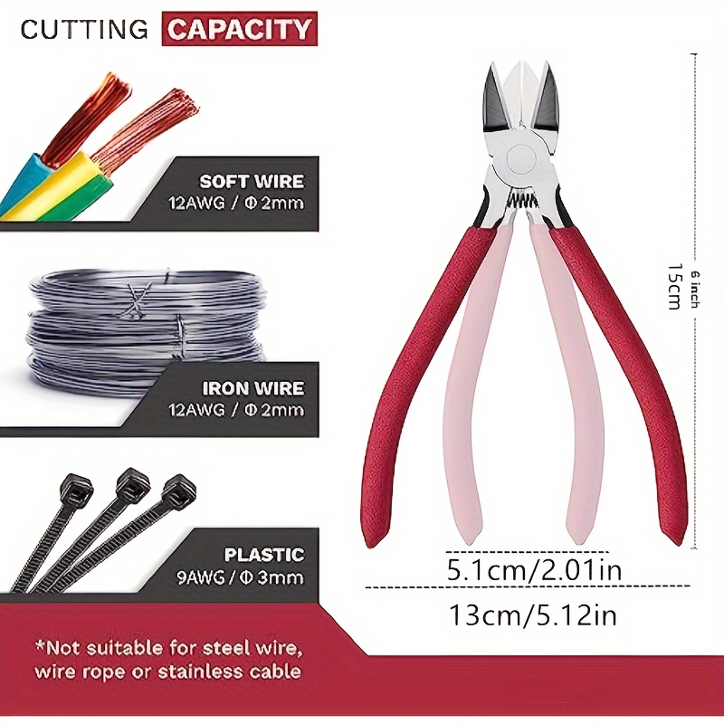 Wire Flush Cutters Ultra Sharp Powerful Side Cutter Clippers - Temu