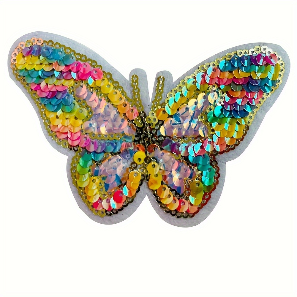 Multicolor Butterfly Iron On Embroidered Patches On Kids Clothes DIY Patch  Applique Stickers On Jeans Badges