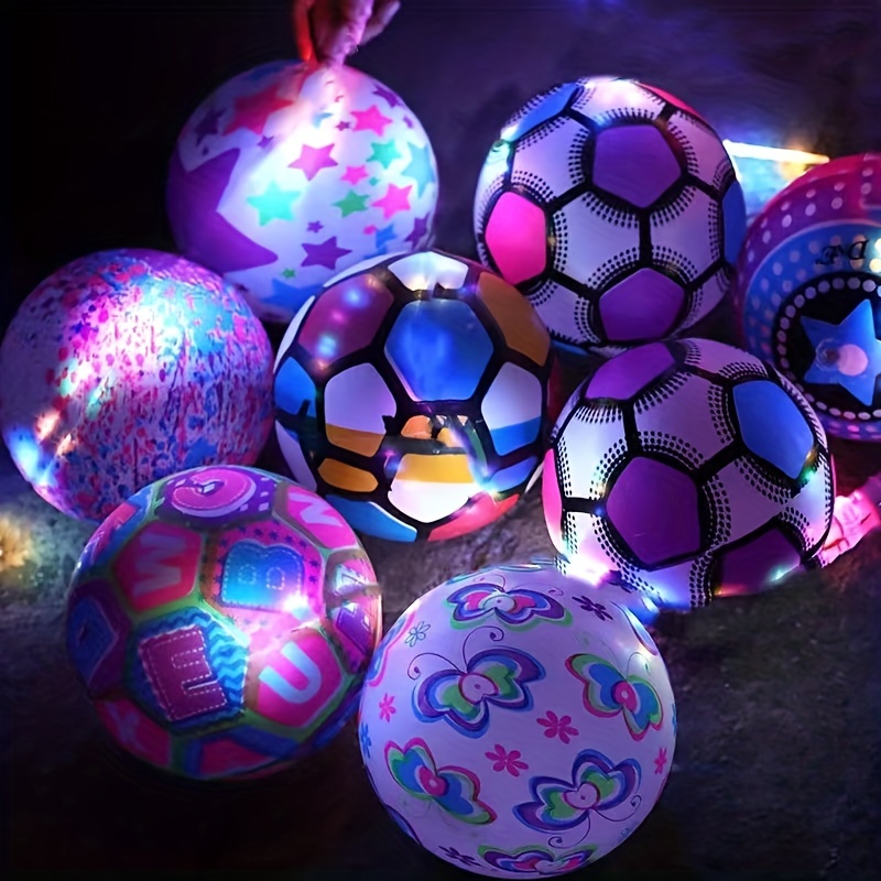 Ballon de Football Lumineux pour Enfant, Brille dans la Nuit