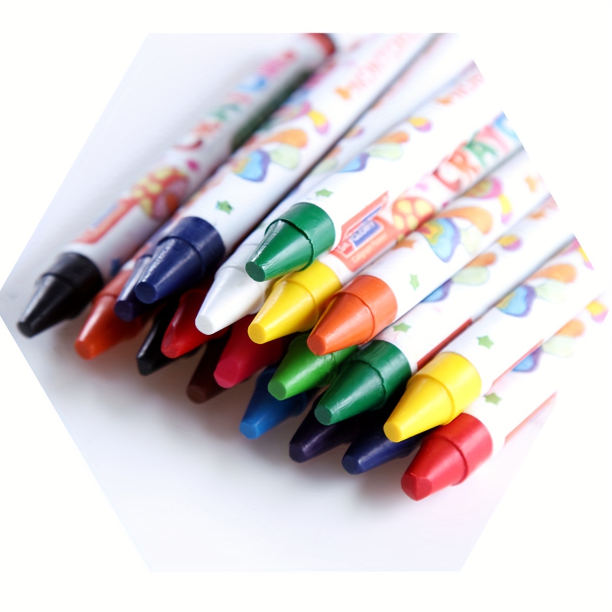 12/8 Colors Crayons Pen Shape Safe Non toxic Washable - Temu