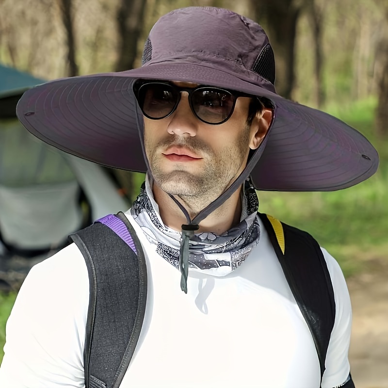 Plus Brim Bucket Hat Male Outdoor Sun Protection Mountaineering