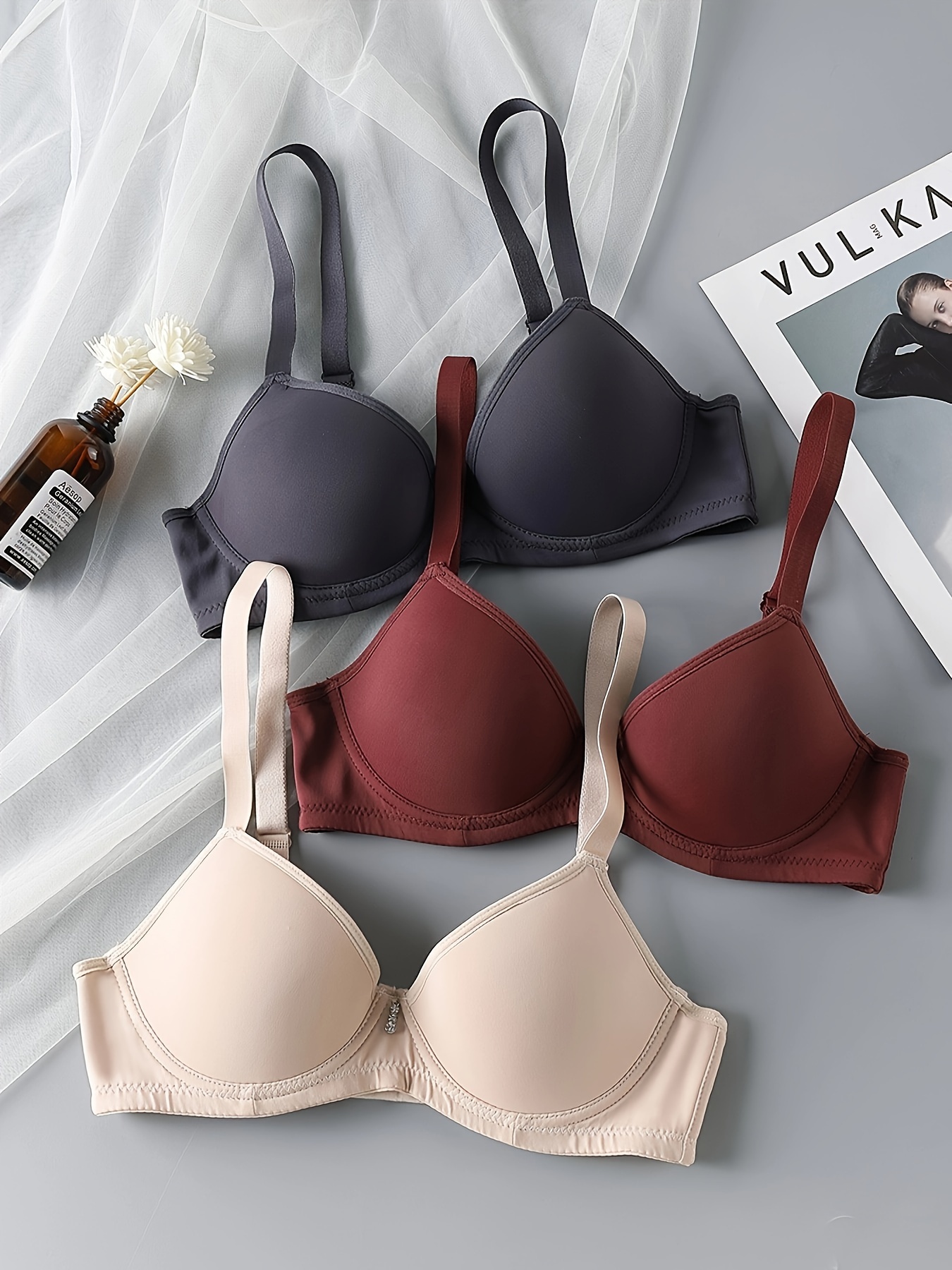 Las mejores ofertas en Brasieres y sólido gris Calvin Klein Bra Sets para  Mujeres