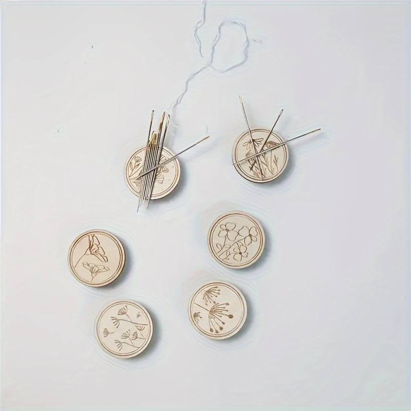 Cross Stitch Magnetic Needle Cushion Wooden Needle Holder - Temu United  Arab Emirates
