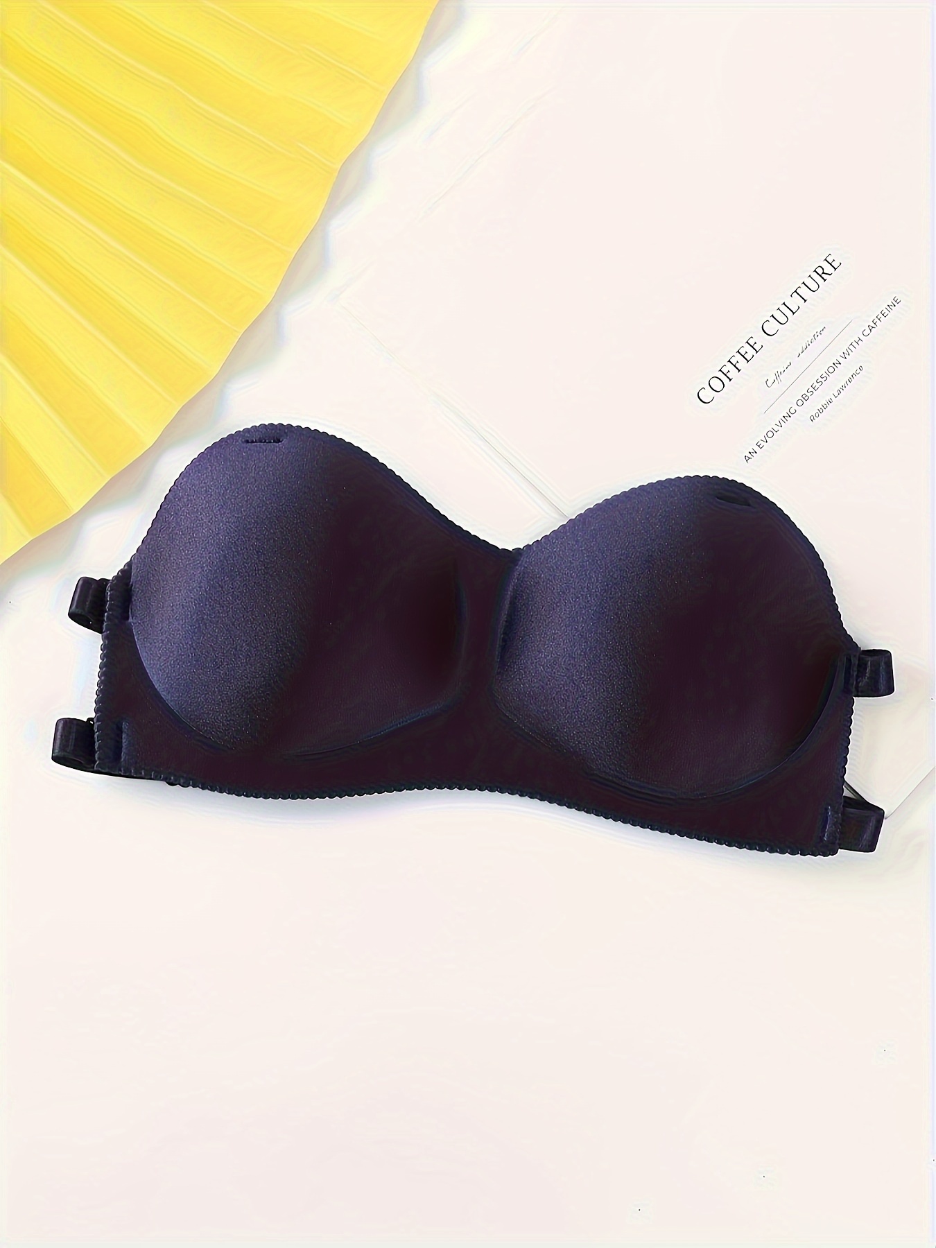 Girls Anti skid Invisible Strapless Bras Solid Color Thin - Temu