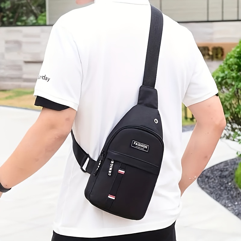New Fashion Crossbody Bags For Men Simple Messenger Chest Bag Pack