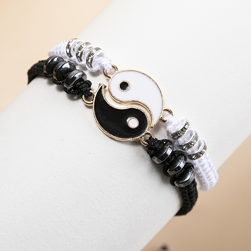 Yin Yang Adjustable String Bracelets 1 Bracelet