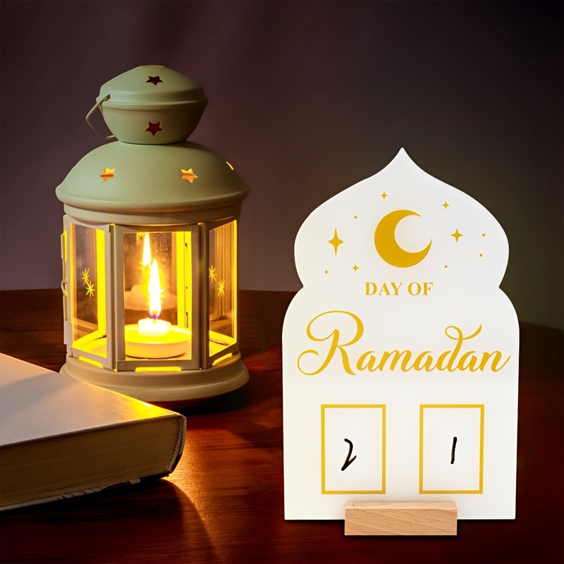 1pc Calendrier De Compte À Rebours De Ramadan Décoration En - Temu Belgium