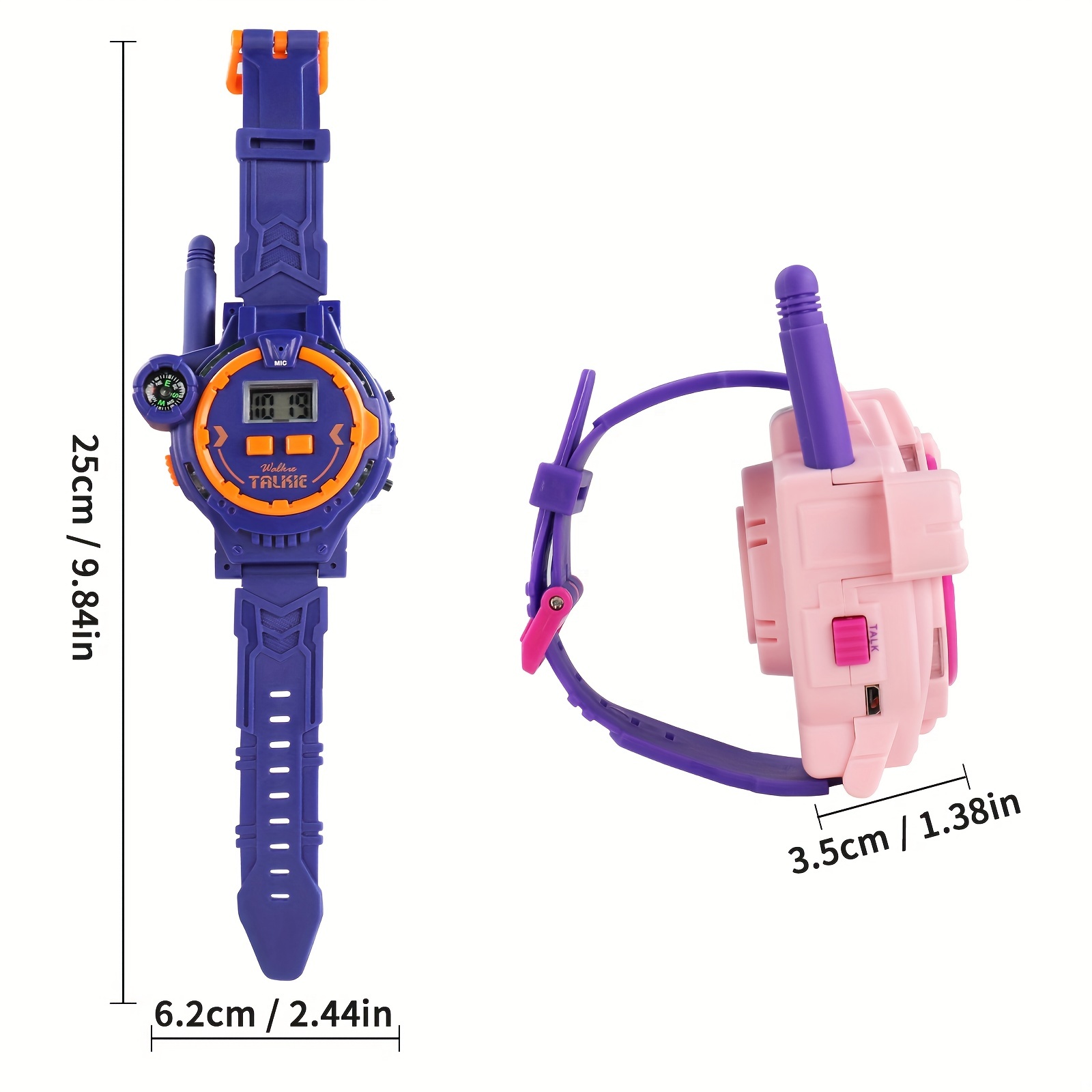 Rechargeable Pour Enfants, Radio Bidirectionnelle Walky Talky Watches Avec  Lampe De Poche Children Outdoor Game Interphone Toy Game And Gifts For Boys  