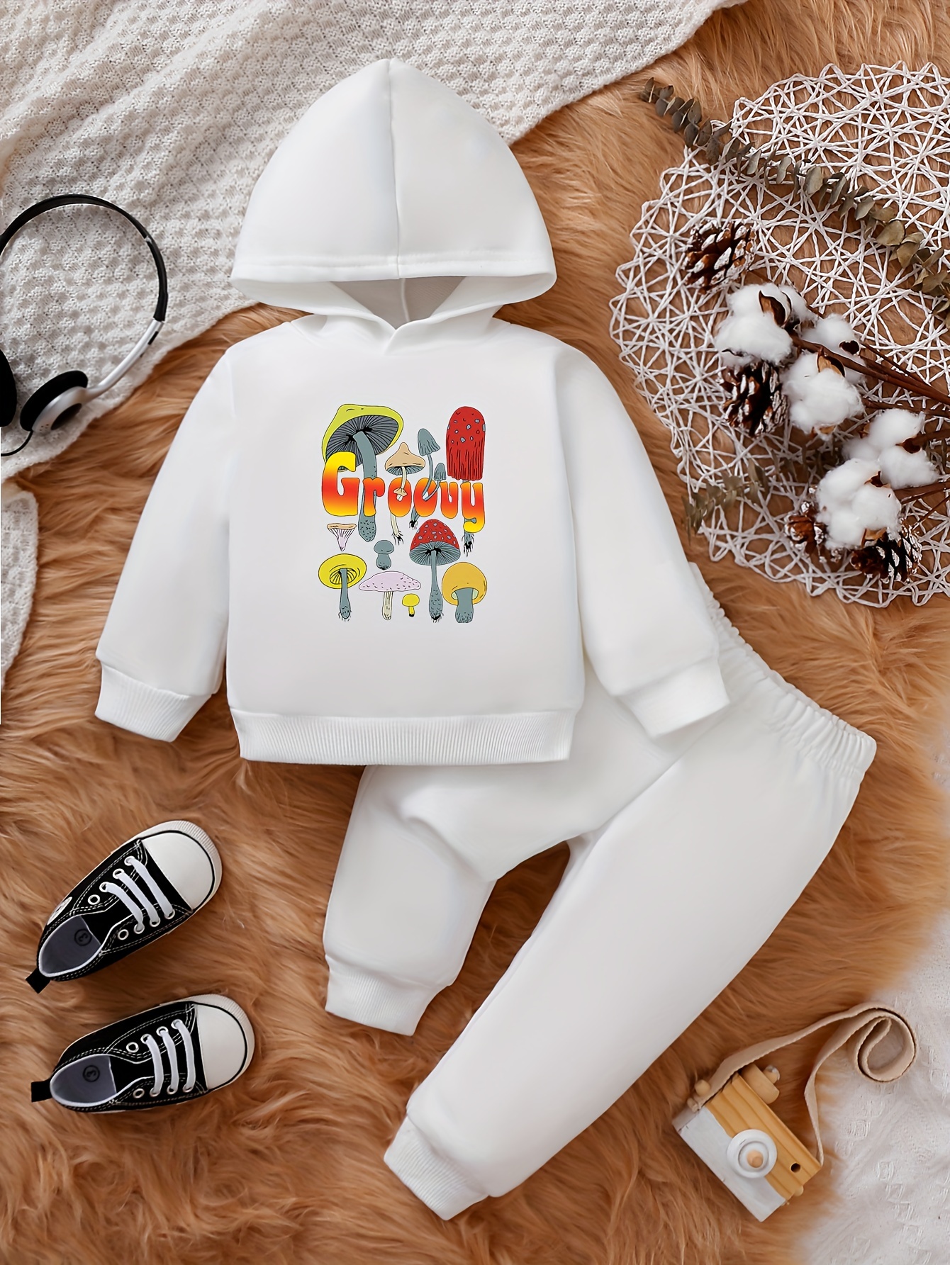 Toddler white hooded sweatshirt sale