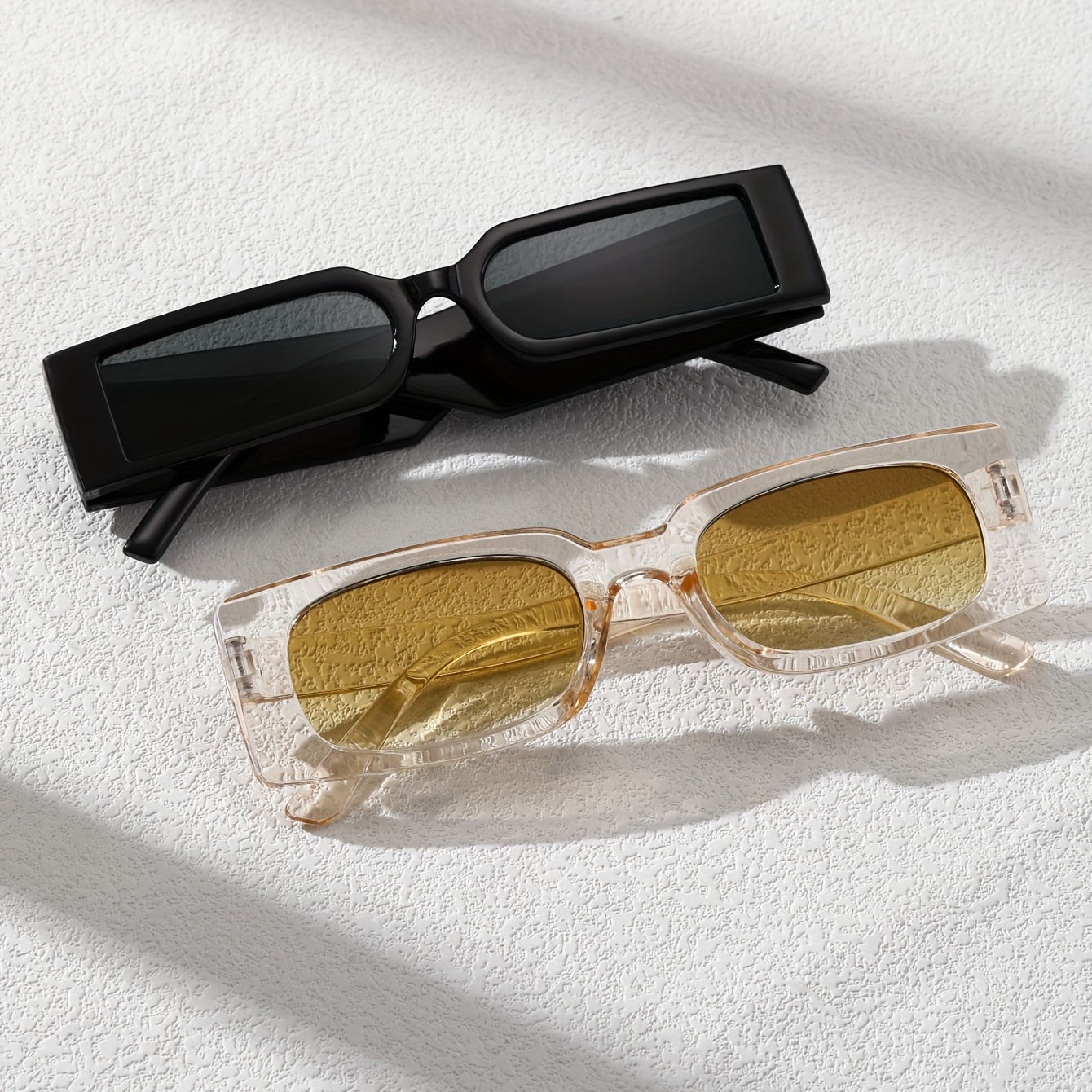 2 Pairs Mens Classic Fashion Versatile Sunglasses Casual Black