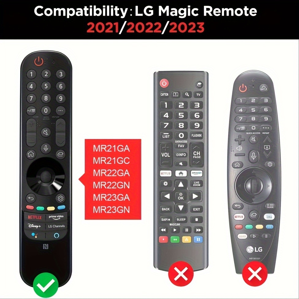 Control LG Magic Remote MR23GN Modelo 2023 + Funda Verde Forescente LG