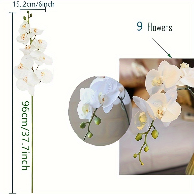 1pc Artificiale Real Touch Phalaenopsis Orchidea Mazzi Di Steli, Fiori Artificiali  Per La Festa Di Nozze