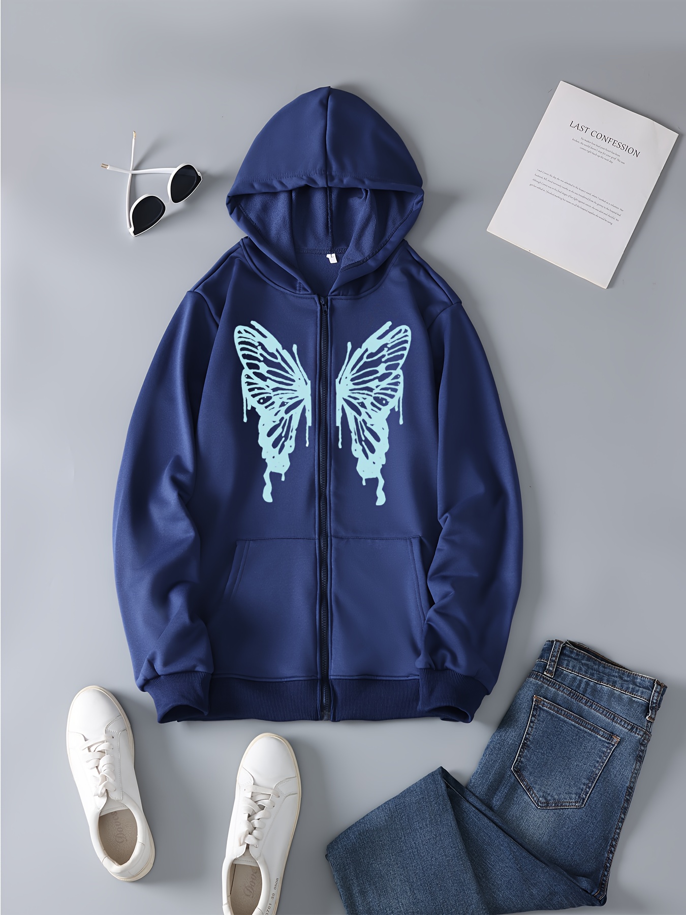 Mens butterfly online hoodie