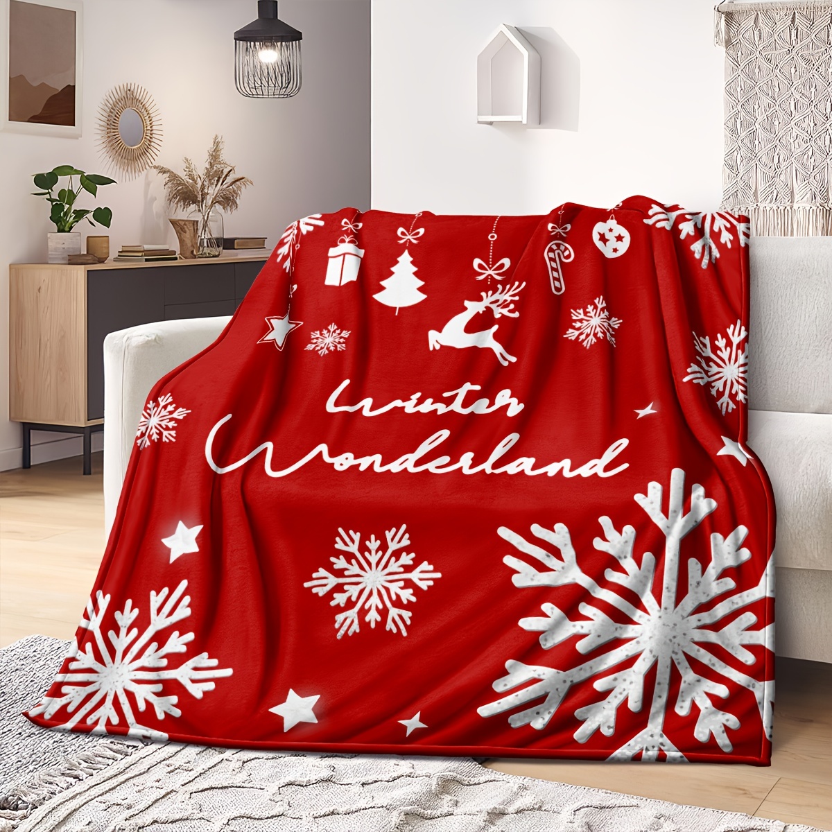 Christmas Throw Blanket Christmas Party Decorations Throw Temu