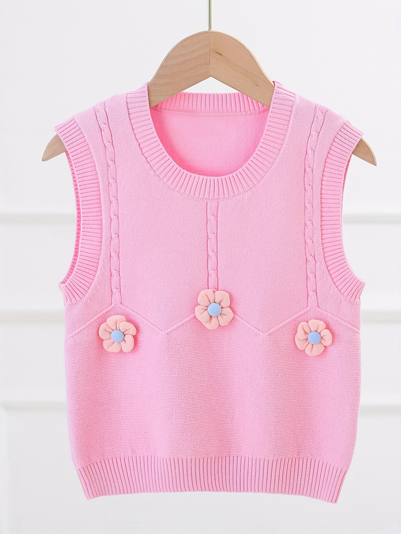 Chaleco de niña, chaleco de primavera de punto, chaleco rosa claro con  capucha, chaleco de algodón para niño. -  México
