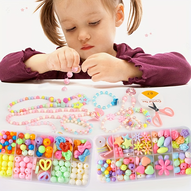 2000pcs 24 Grids Barrel Beads DIY Beaded Bracelet Set, DIY Boxed Letter  Beads Barrel Beads Combination Accessories Set