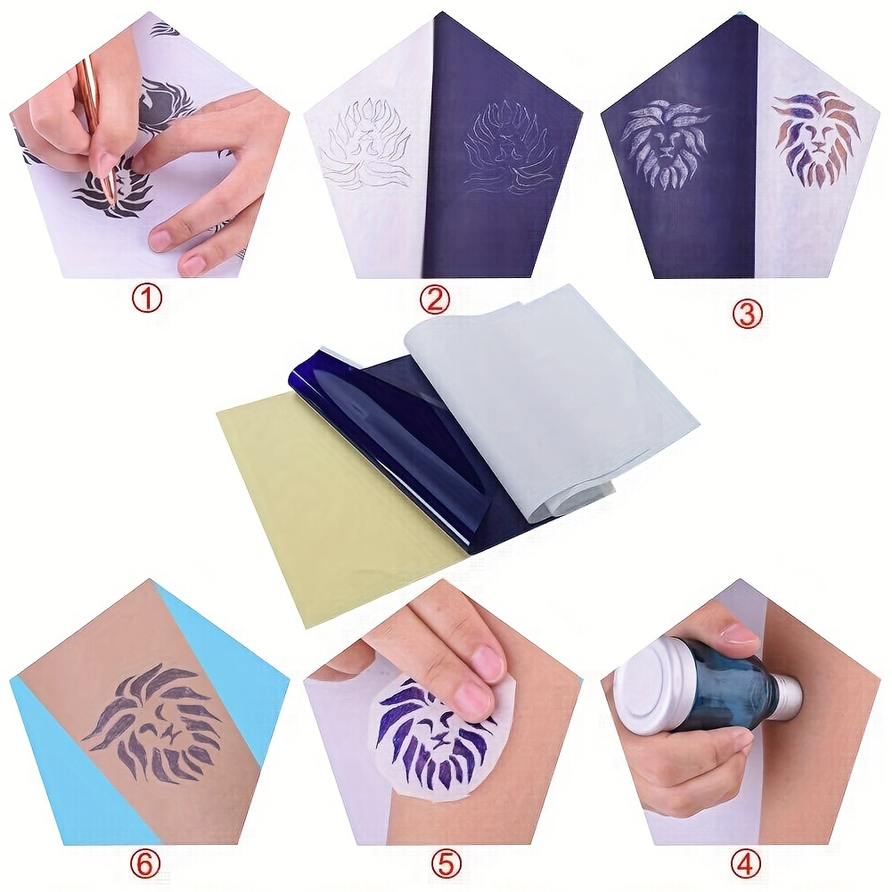 Tattoo Transfer Paper 25 Sheets Thermal Tattoo Stencil Paper 4