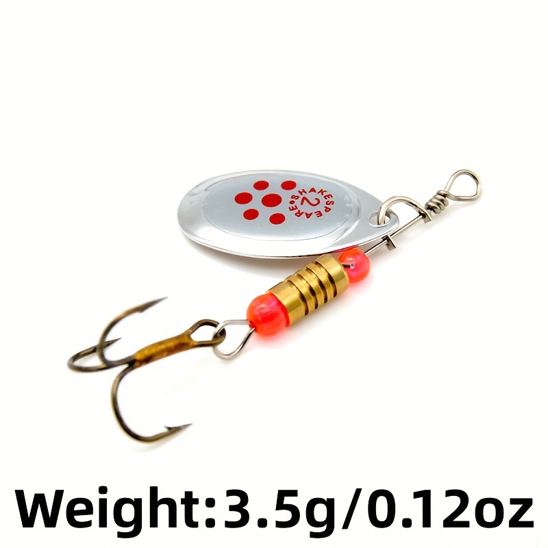 QualyQualy 30Pcs Fishing Lures Baits Tackle, Fishing Spoon Lure Spinnerbait  Bass Walleye Trout Salmon Hard Metal Spinner Baits Kit