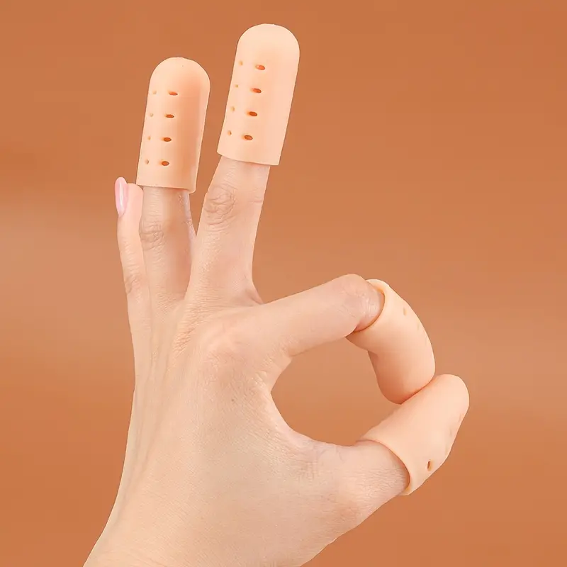 Finger Sleeves Breathable Silicone Finger Protectors Finger - Temu