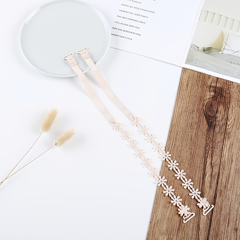 Floral Lace Bra Strap Anti-slip Elastic Underwear Strap