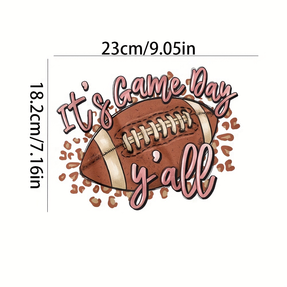 American Football And Rugby Themes Iron On Decals Diy Iron On Patches Heat  Transfer Stickers For Clothing T-shirt Coat Bag Pillowcase Backpacks  Decoration Appliques - Temu