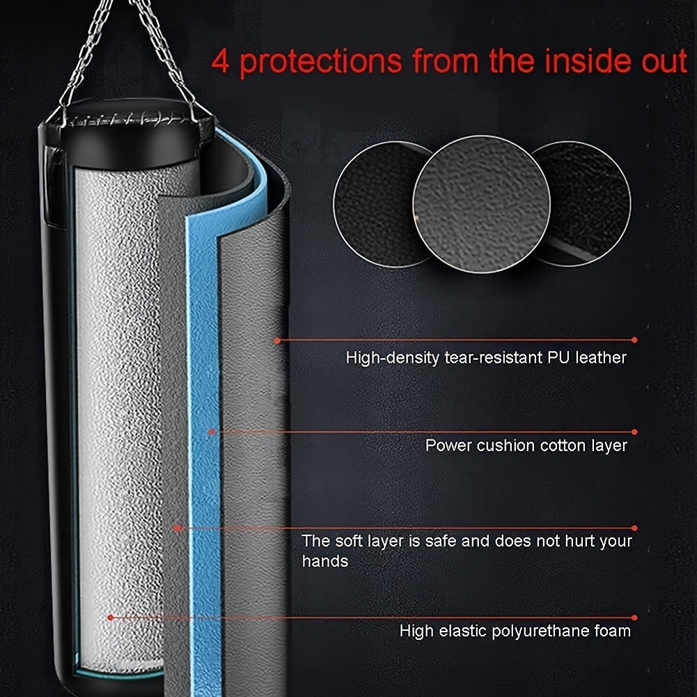 Pu Boxing Bag Set for Martial Arts Training, Home Equipment