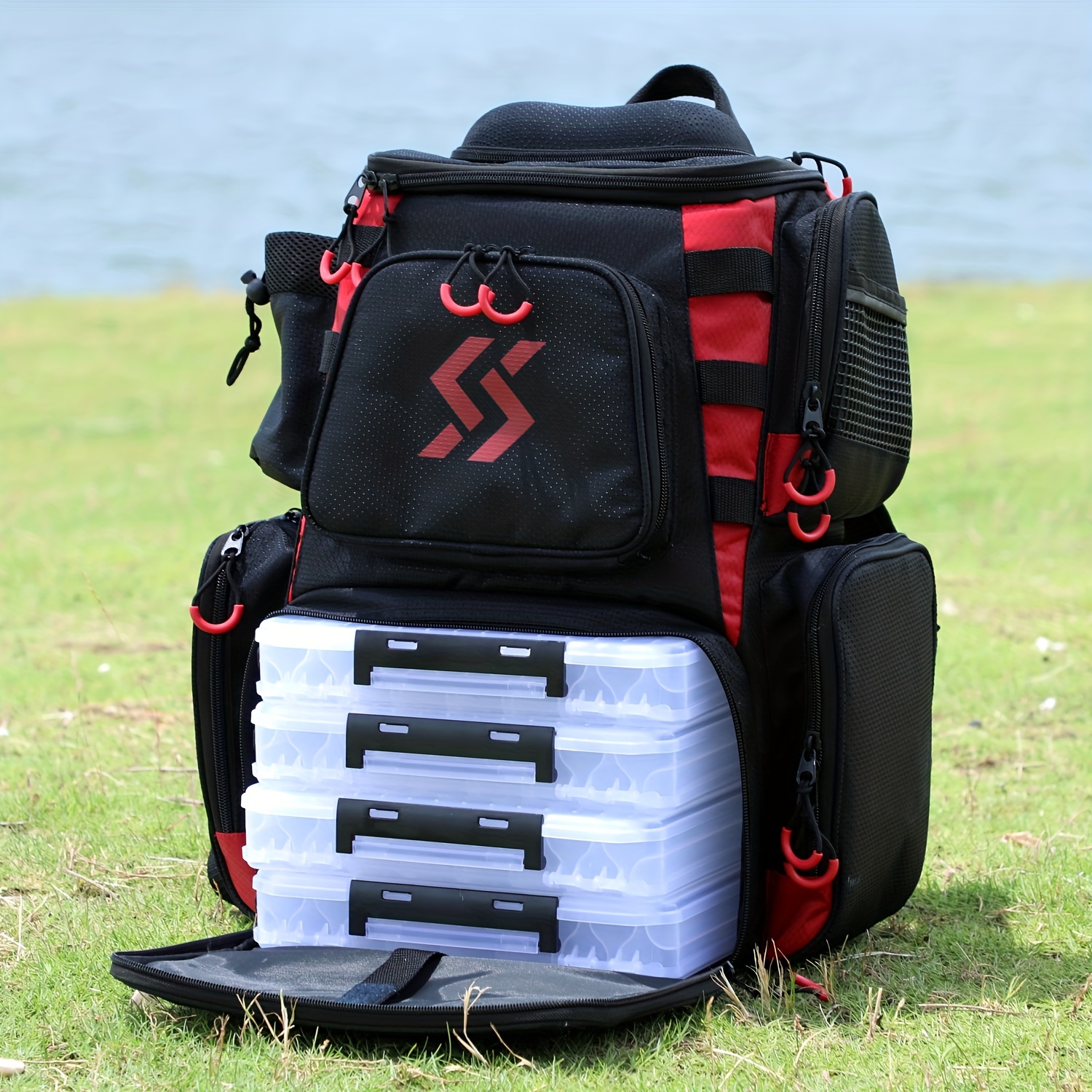Sougayilang Fishing Tackle Backpack Waterproof Storage Bag - Temu
