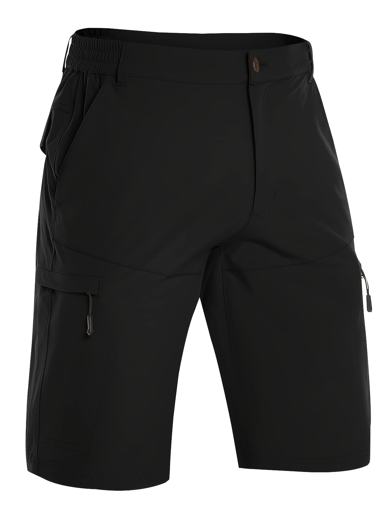 mens stylish multi pocket golf shorts perfect for outdoor adventures