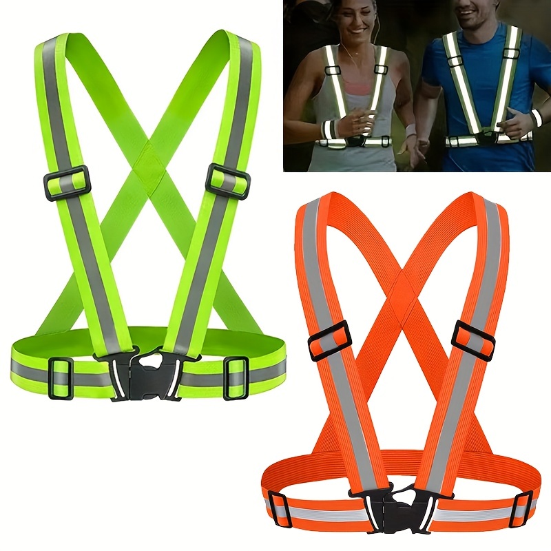Luminous Led Safety Vest Rechargeable Usb Sports Running - Temu