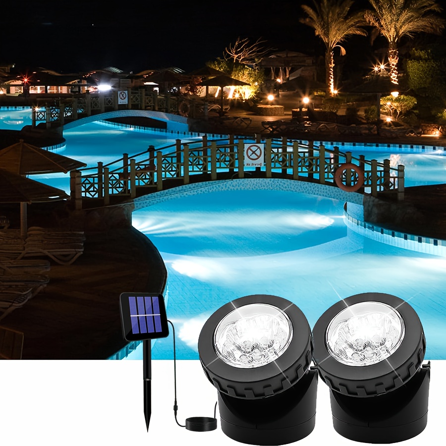 Solar Spot Lights Outdoor LED Waterproof Pond Light Solar Spotlight