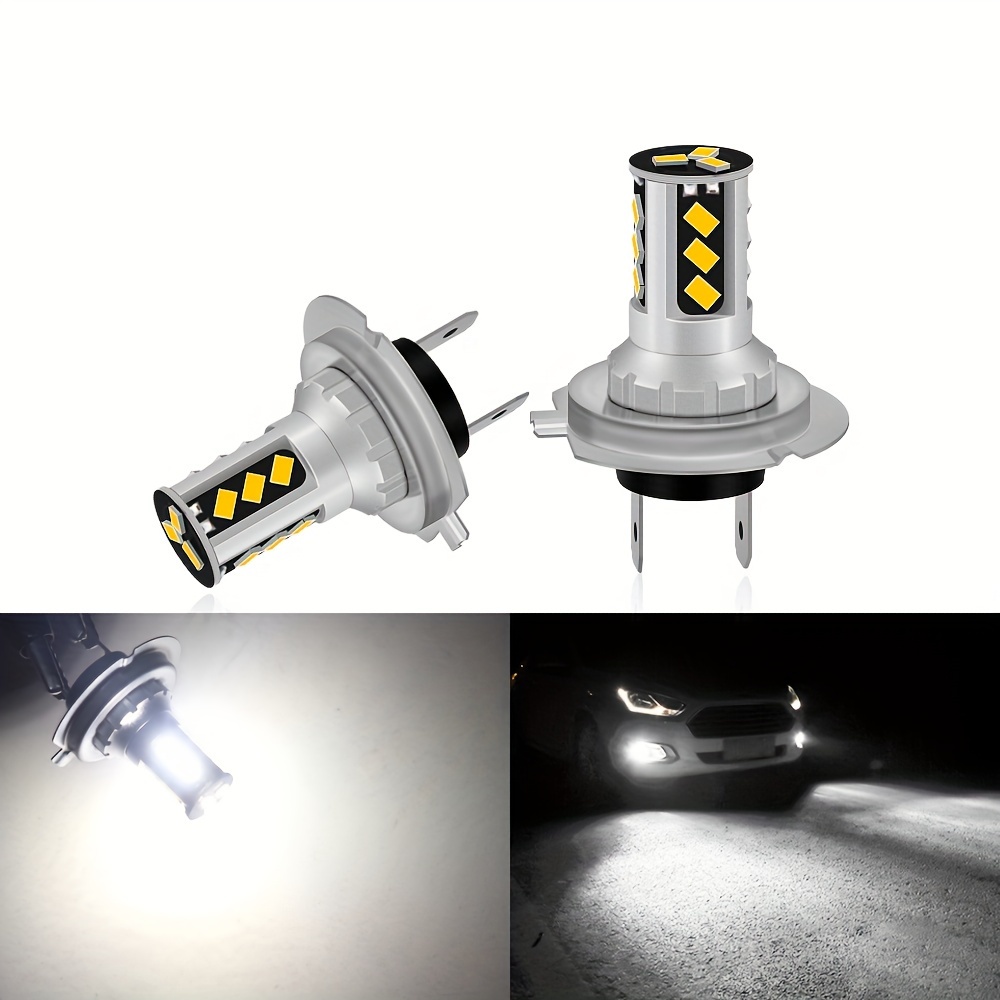 Ampoule LED H7 pour phare de voiture, sans fil, 6500K, blanc, Super  lumineux, taille Mini 1:1, pour Audi, BMW, VW, automobile, 12V, 2 pièces